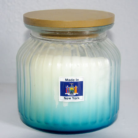 New York label on candle