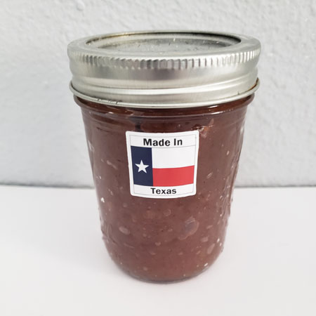 Texas Label on Jam